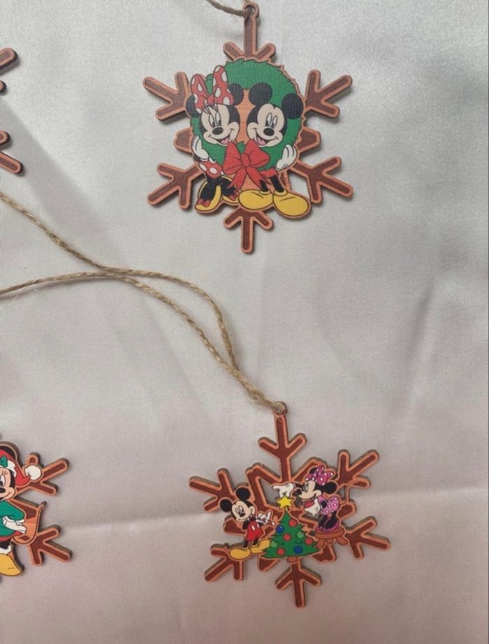 Boules Noël 2D Mickey flocon de neige - photo numéro 2