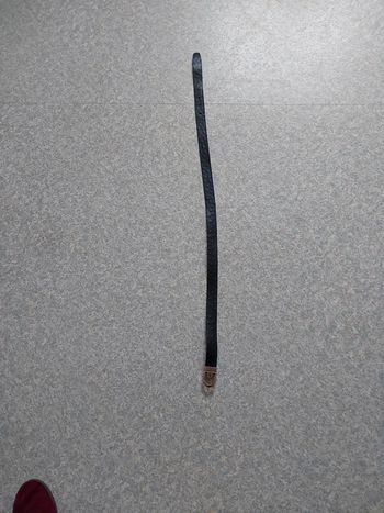 Ceinture devred croûte de cuir 85 cm