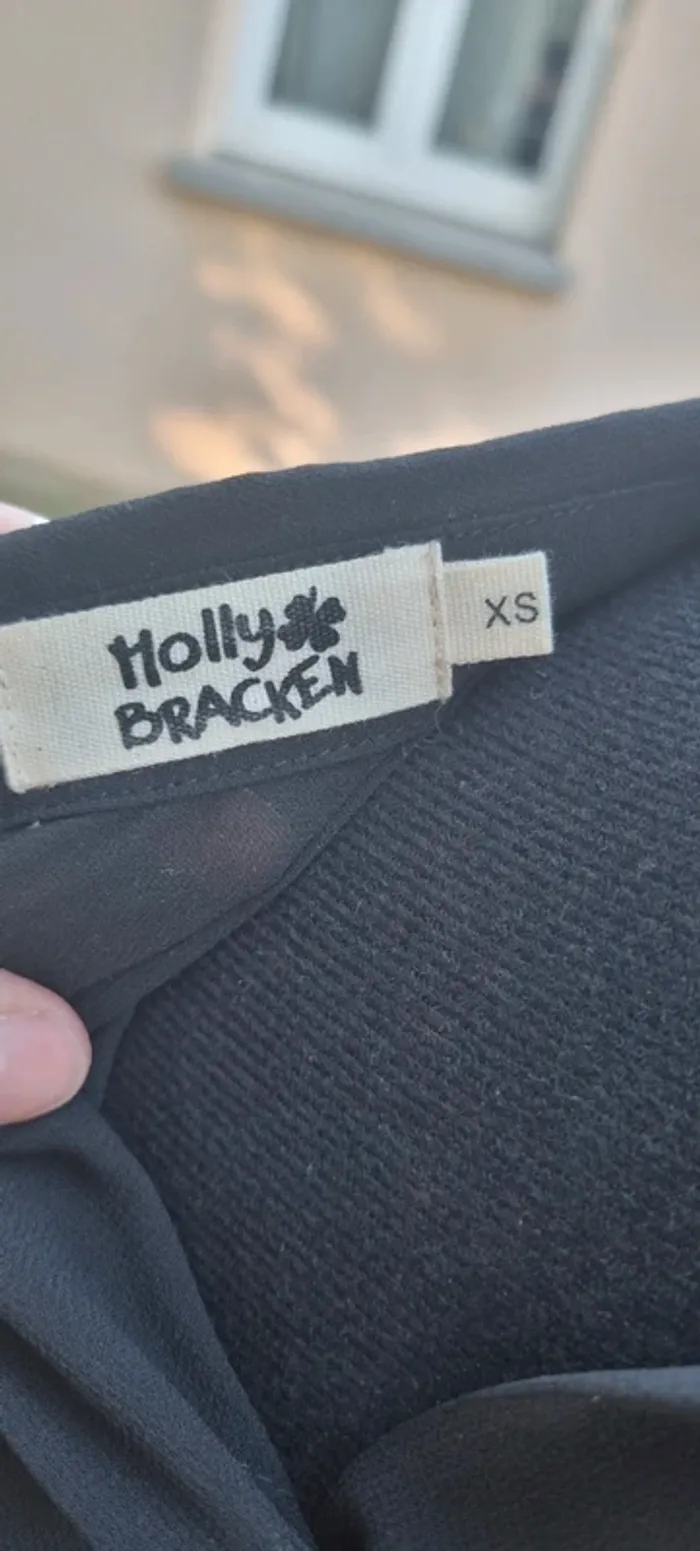 Blouse noire Molly Bracken XS dos boutonné - photo numéro 4