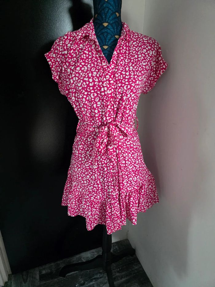 Robe naf naf femme rose et blanche
