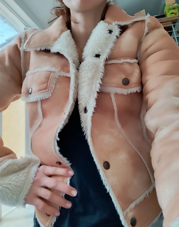 Veste chaude beige camel taille 36 - photo numéro 6