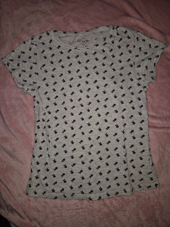 Tee-shirt gris lapin