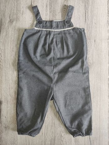 Salopette bloomer grise boutons coeurs 4 - 6 mois / 68 cm H&M