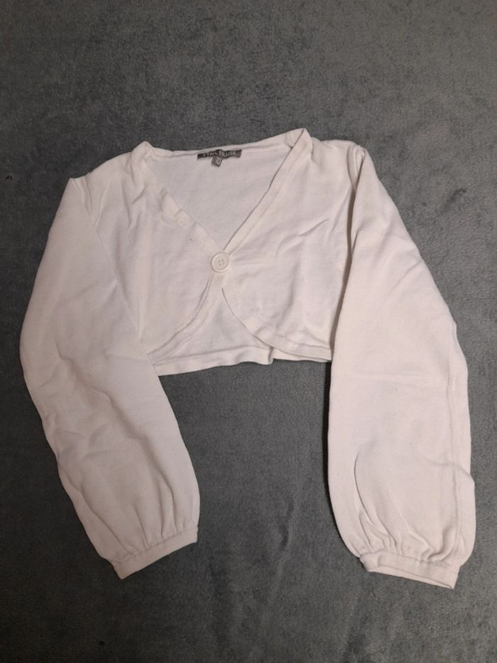 Boléro Vinyl fraise 10 ans