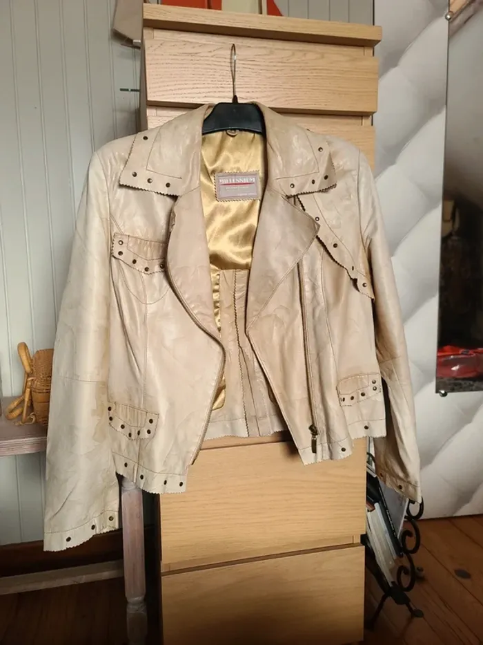 Splendide blouson cuir vintage
