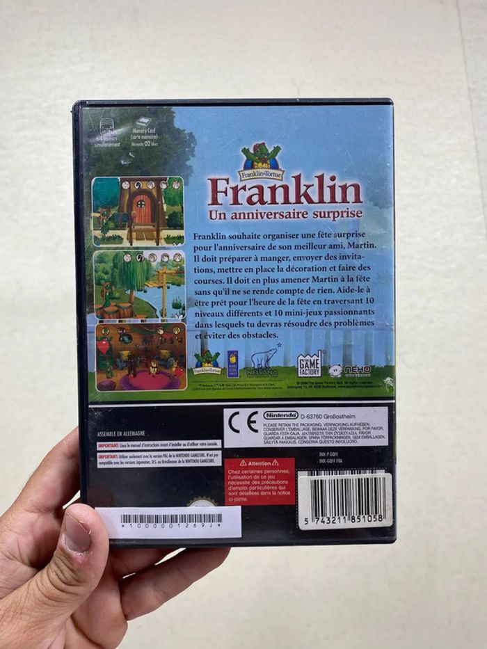 🎮 Franklin : Un anniversaire surprise – Jeu Nintendo GameCube (PAL FR) - photo numéro 2