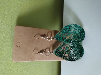 Boucles d'oreilles vertes