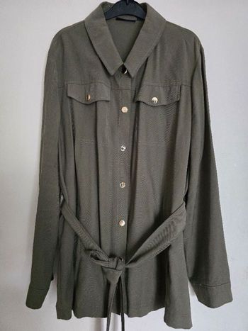 Veste / chemisier long kaki