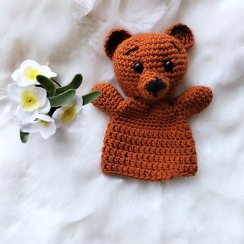 Marionnette main ours 🐻 au crochet