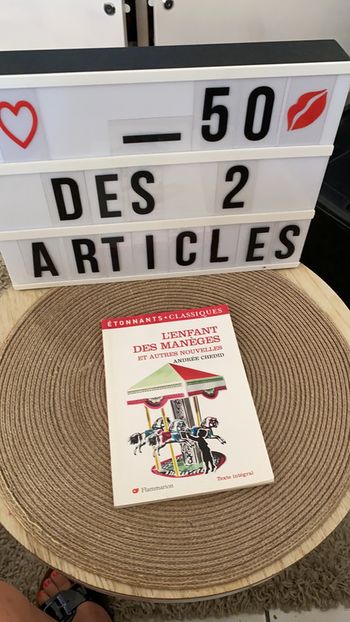 Livre « l’enfant des manèges » de Andrée chedid