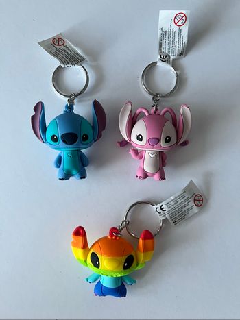 Lot 3 porte-clés Stitch et Angel