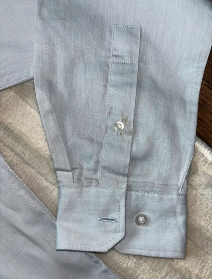 Chemise homme bleu uni - photo numéro 3