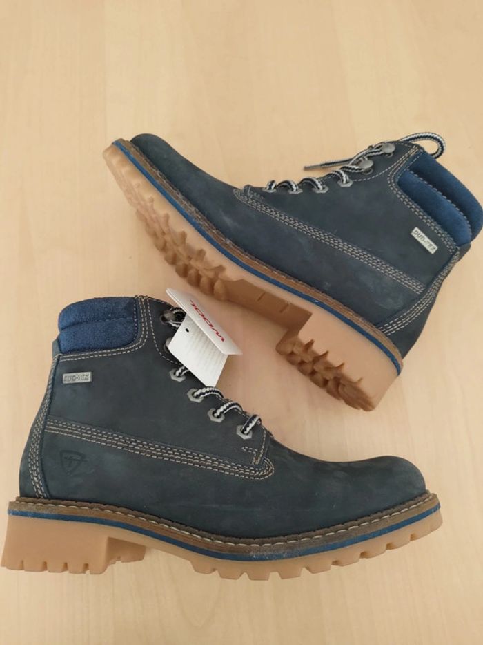 Tamaris bottines fourrées marine 37 - photo numéro 6