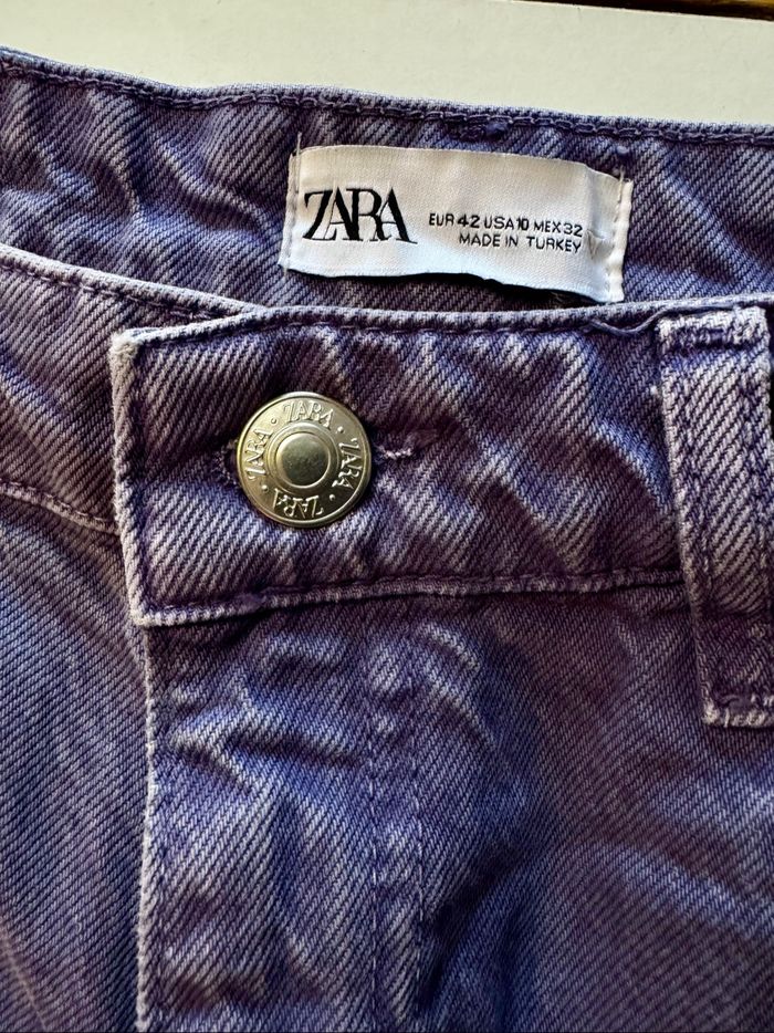 Jean large violet – Zara - 42 - photo numéro 3