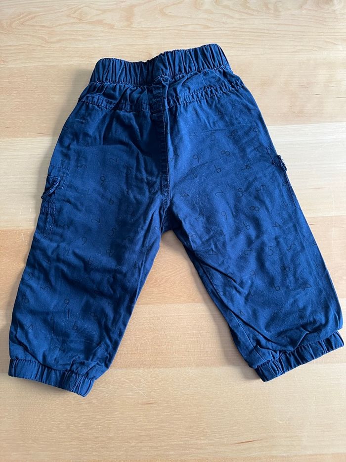 Pantalon bleu marine 9mois Kiabi - photo numéro 3