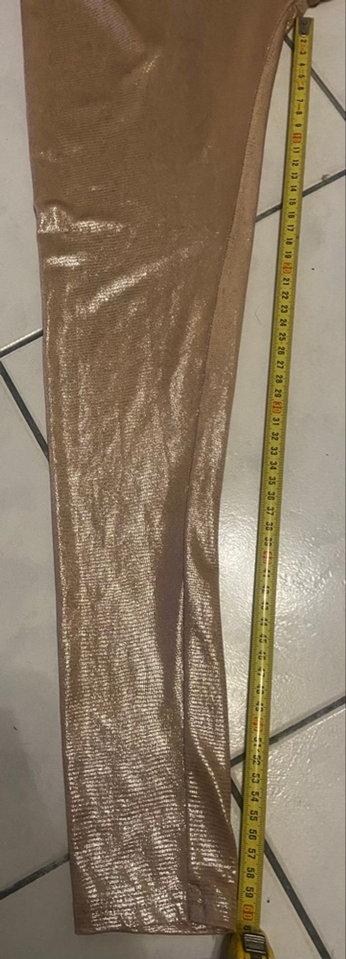 Legging doré brillant reflets roses - photo numéro 4