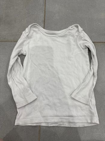 T-shirt manche longues blanc