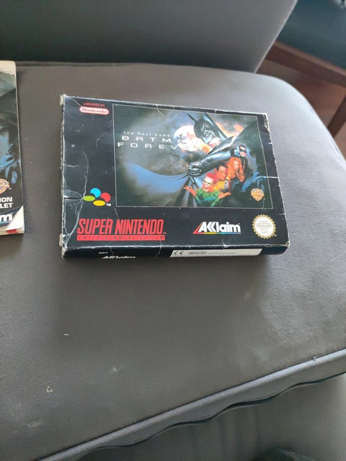 Batman forever super nintendo en boite - photo numéro 2