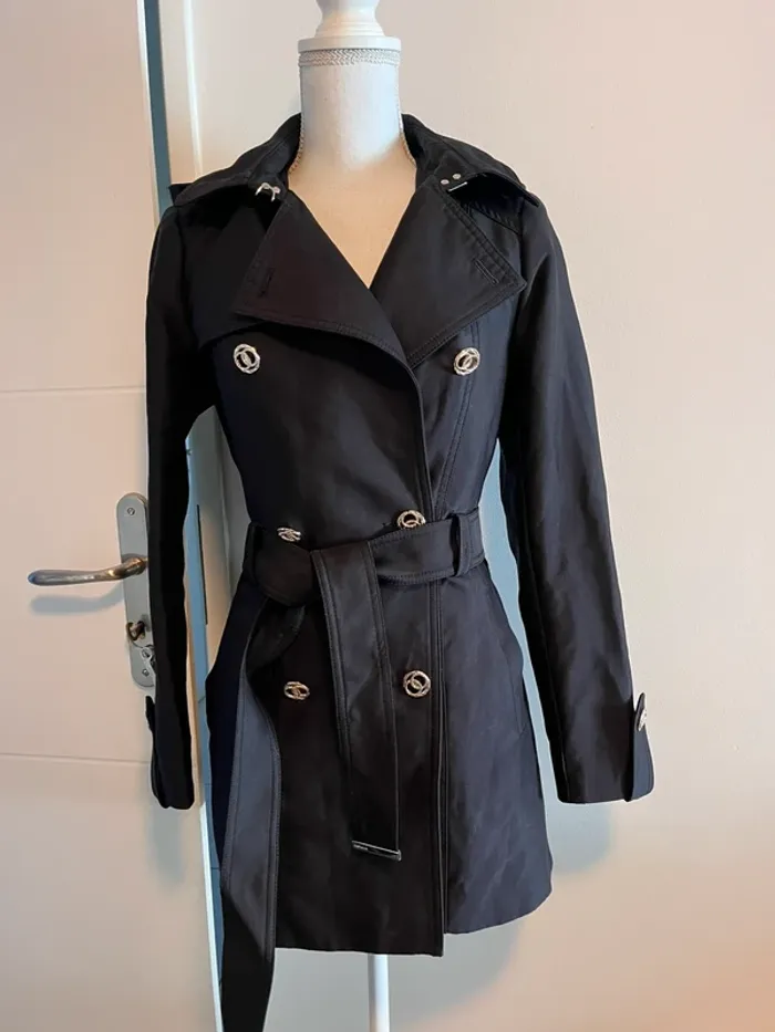 Trench à capuche noir Morgan / 222-GEDEO T38 - photo numéro 3