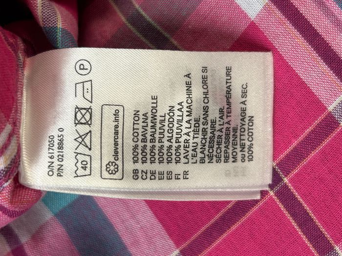 Chemise rose à carreaux H&M - Taille 34 - photo numéro 5