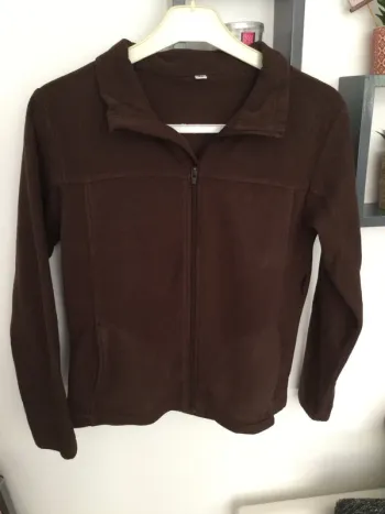 Gilet polaire marron 12 ans