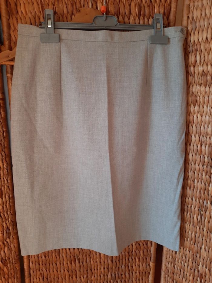 Jupe tailleur grise Autreton 40