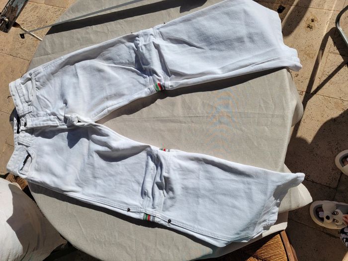 Pantalon blanc jambes larges RG512, taille S - photo numéro 6
