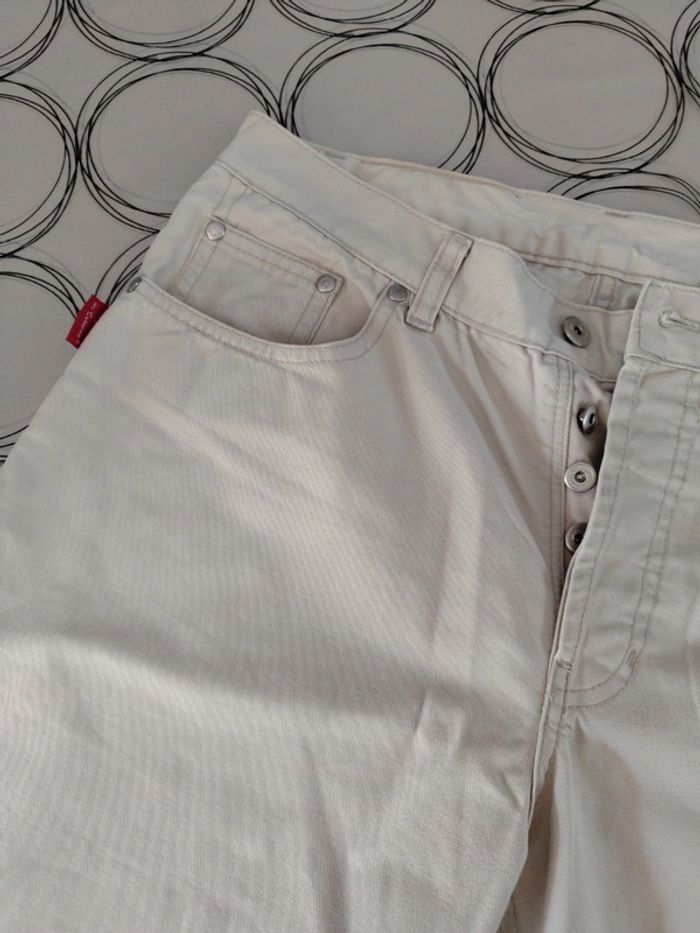 Jean beige excellent état - photo numéro 7