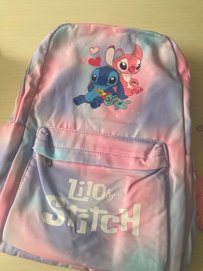 Cartable stitch sac à dos et sac de sport + trousse neuf - photo numéro 2
