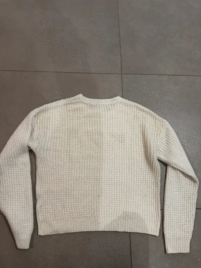 Pull blanc FB sisters ,taille M, très bon état - photo numéro 3