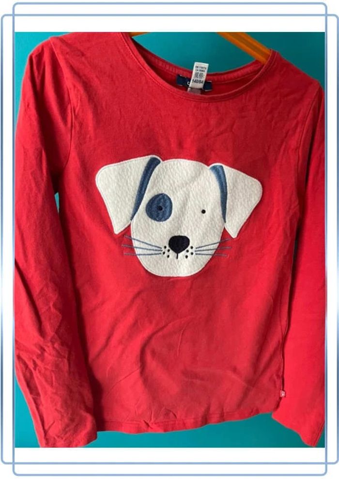 Joli t-shirt manches longues okaïdi 10 ans