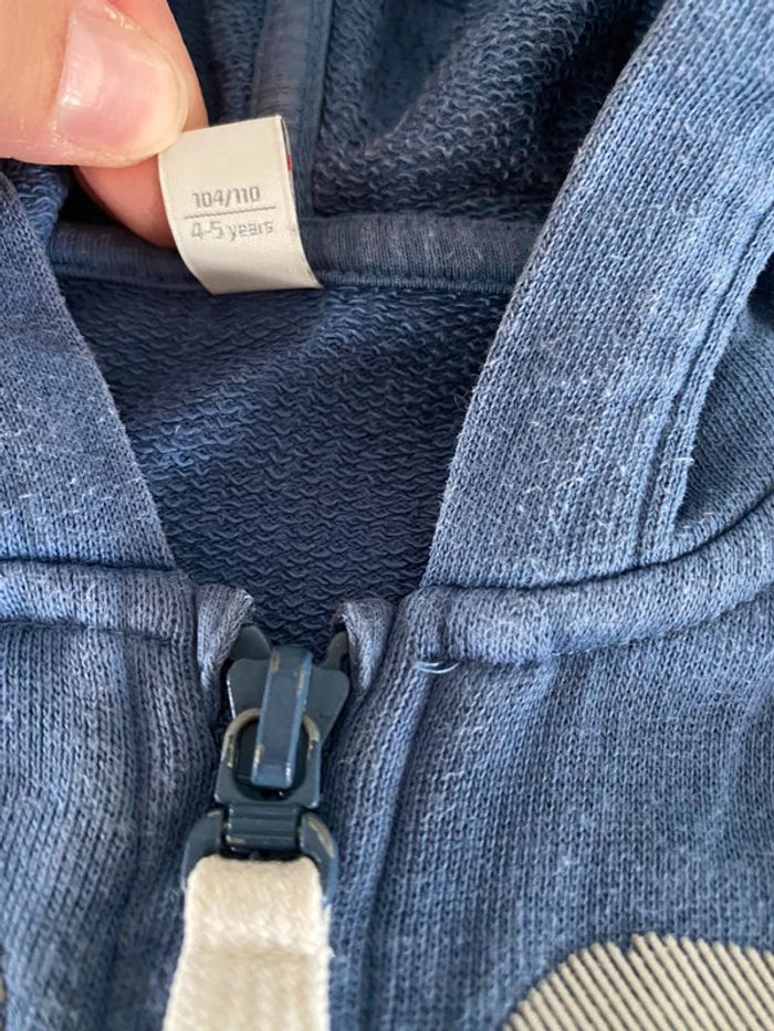 Gilet capuche zip bleu Esprit 5 ans - photo numéro 2