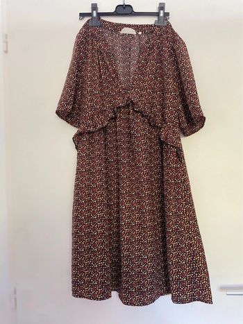 Robe noire et coloré à volants Cherry paris