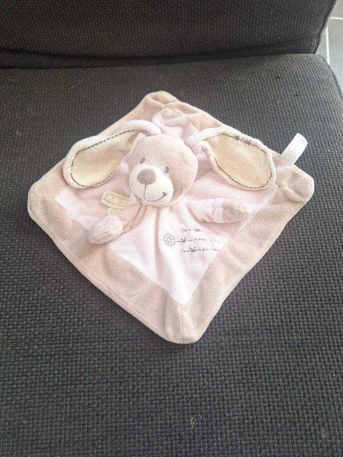 Doudou plat nounours lapin nicotoy