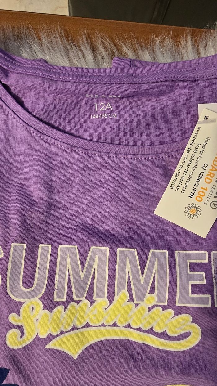(Neufs non portés) 🏷🥰🤩🩷 lot Tee-shirts MC 12 ans fille 🥰🤩🩷 - photo numéro 7