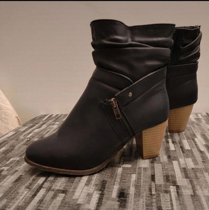 Bottines femme Bleu marine - photo numéro 3