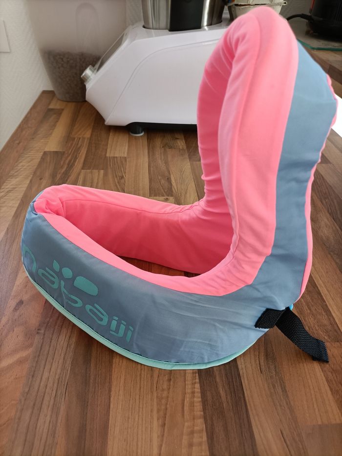 Gilet flottaison piscine ou mer 15-25 kg rose et bleu Nabaiji - photo numéro 2