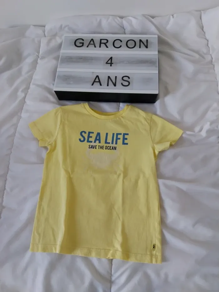 Tee-shirt manche courte garçon 4 ans