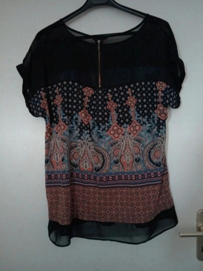 T-shirt camaïeu taille 4 transparent - photo numéro 2