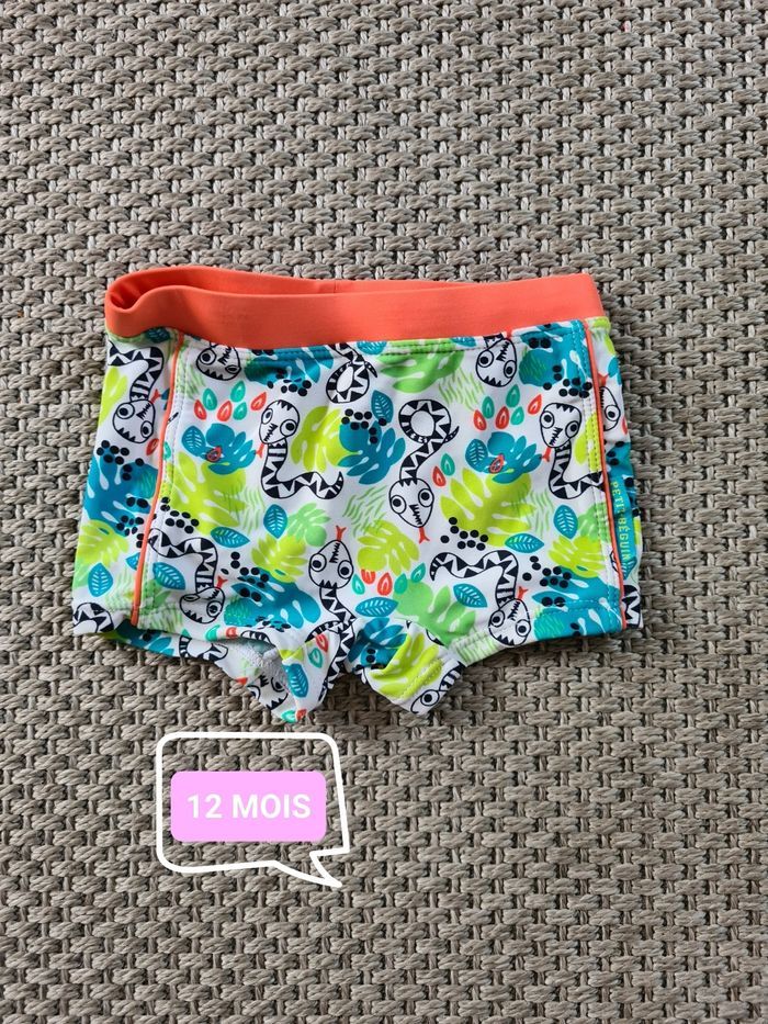 Boxer de bain motif jungle - 12 mois