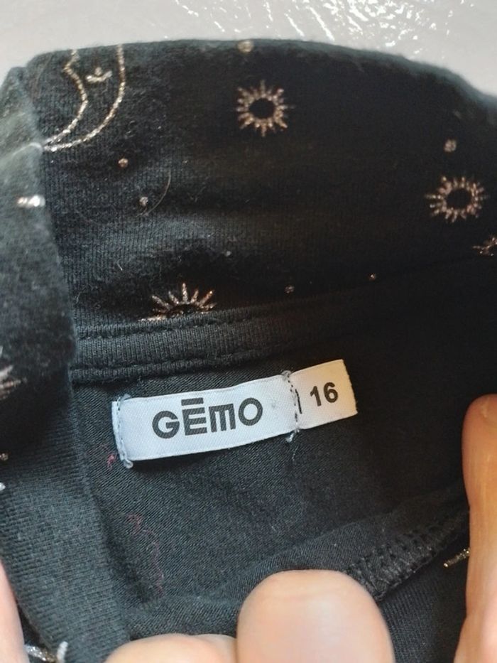 Robe fille noire motif lune Gémo - photo numéro 5