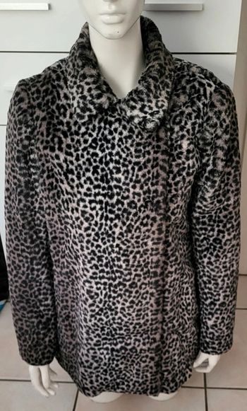 Blazer femme fausse fourrure