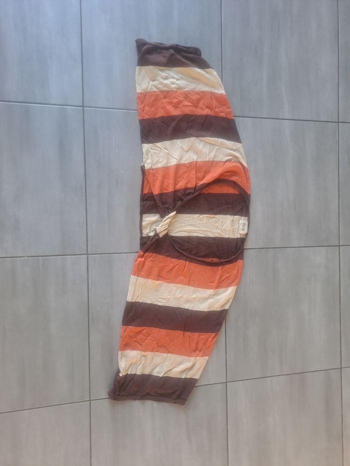 Top court effet boléro à rayures Anotah Taille 40 - photo numéro 2