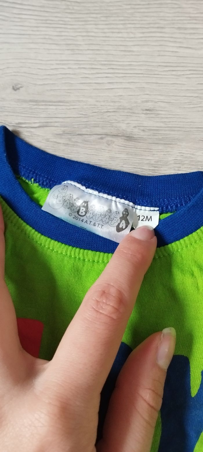 T-shirt MC garçon 12 mois Barbapapa - photo numéro 3