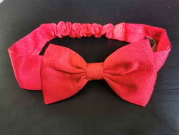 Bandeau  Sergent major_rouge reflet rouge brillant_ fille_ 6-12mois