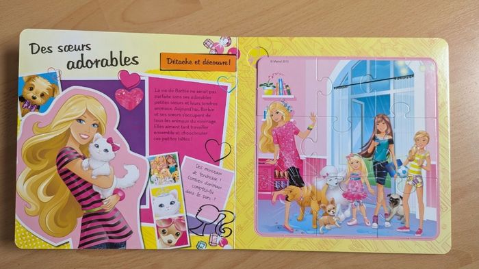 Livre barbie puzzle - photo numéro 6