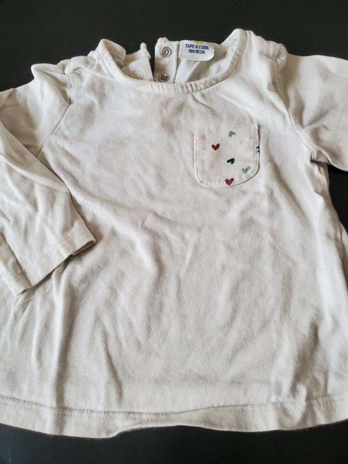 Lot 3 t-shirts manches longues 18 mois - photo numéro 5