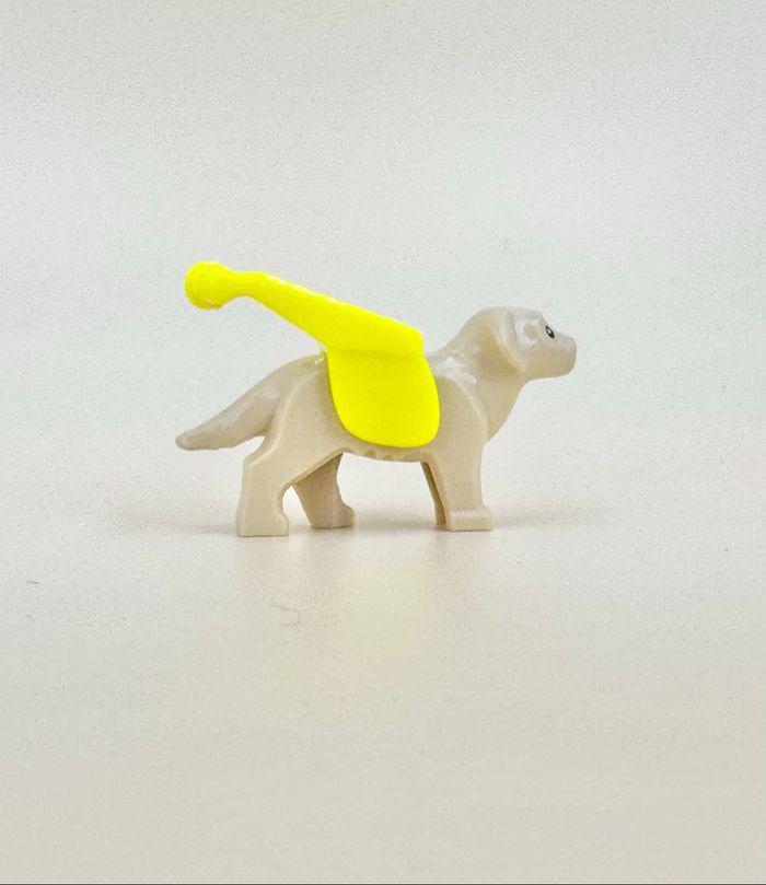 Lego Animaux City : Labrador crème, Chien guide avec harnais jaune fluo - NEUF - photo numéro 6