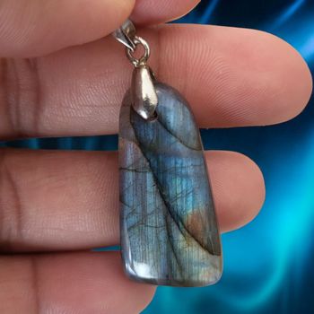 Mîni pendentif labradorite pierre naturelle