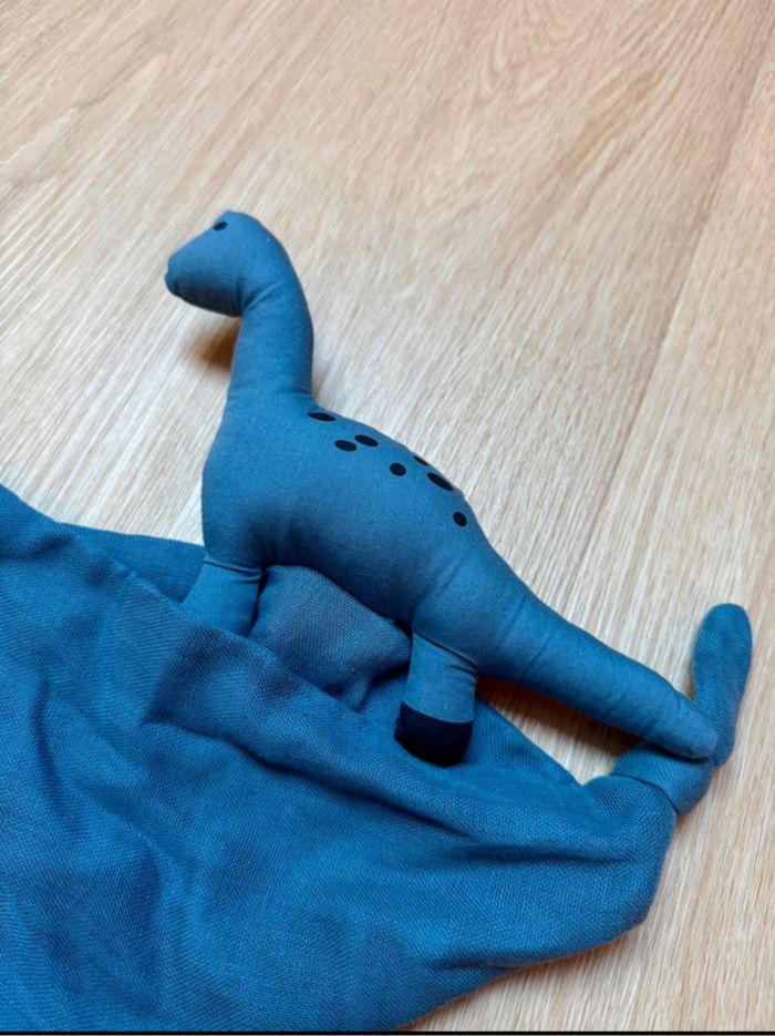 Doudou  Dinosaure Agnete - Bleu - photo numéro 2
